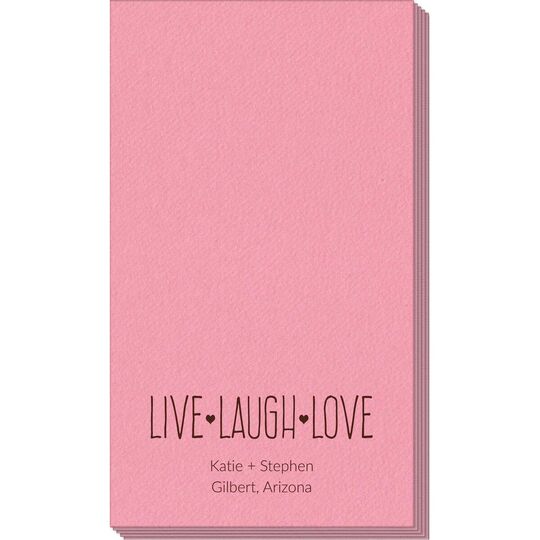 Live Laugh Love Linen Like Guest Towels